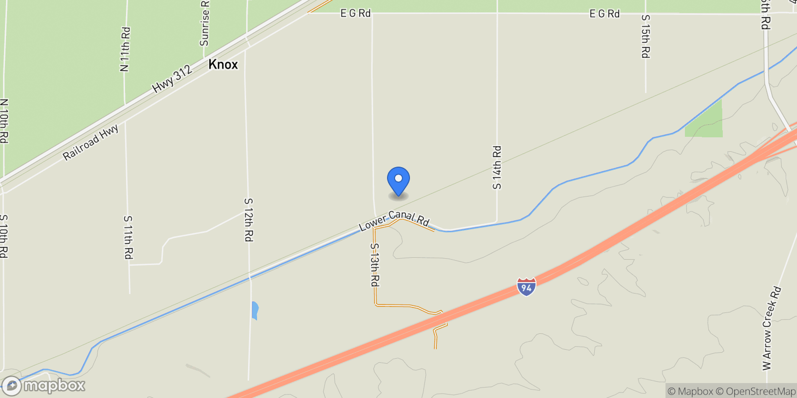Map showing 2085 S 13th Road, Ballantine, MT 59006, Newton, Montana, United States.