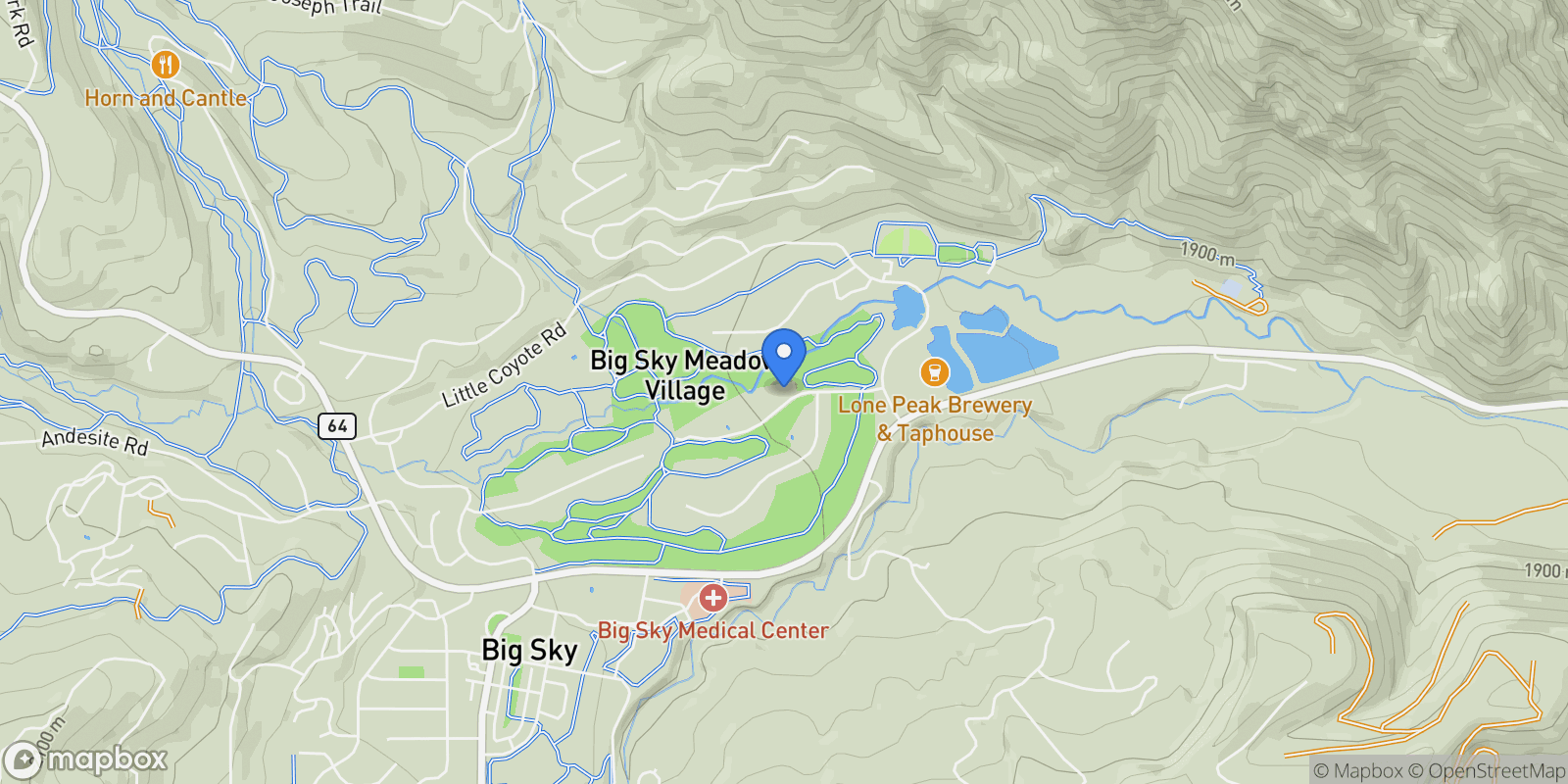 Map showing 2225 Black Otter Road unit: 23, MT 59716, Gallatin Gateway, Montana, United States.