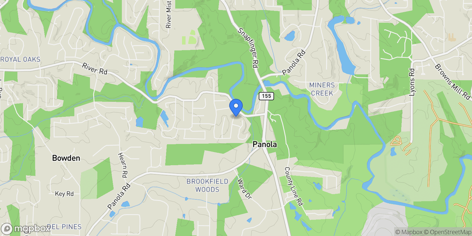 Map showing Ellenwood, Georgia, United States.