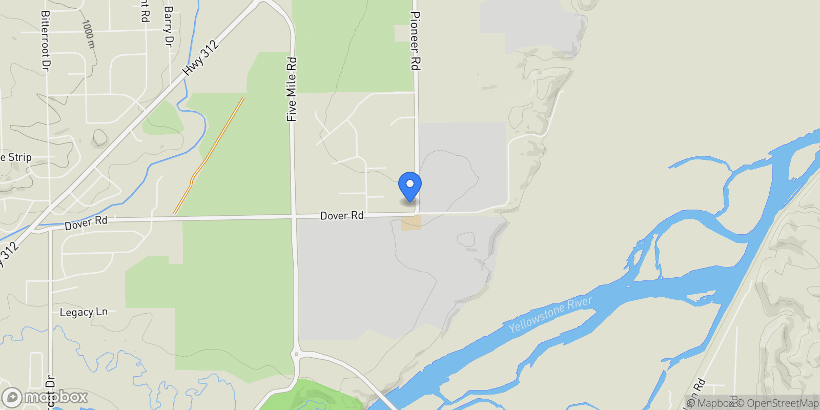 Map showing 2758 Doss Lane, Billings, MT 59105, Billings, Montana, United States.