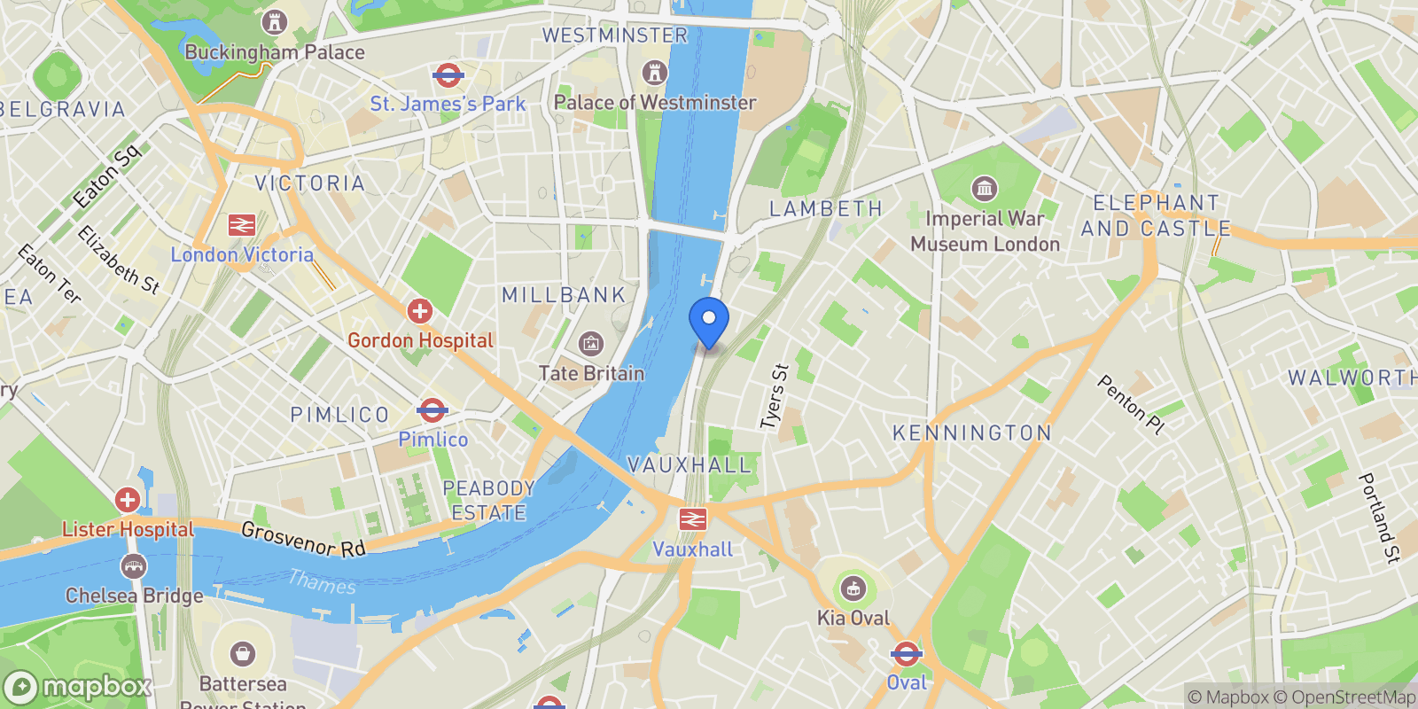 Map showing Merano Residences Albert Embankment, London, UNITED KINGDOM OF GREAT BRITAIN AND NORTHERN IRELAND, London, England, United Kingdom.