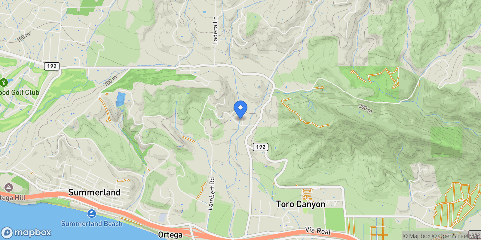 Map showing 2934 Torito Road, Montecito, California, United States.