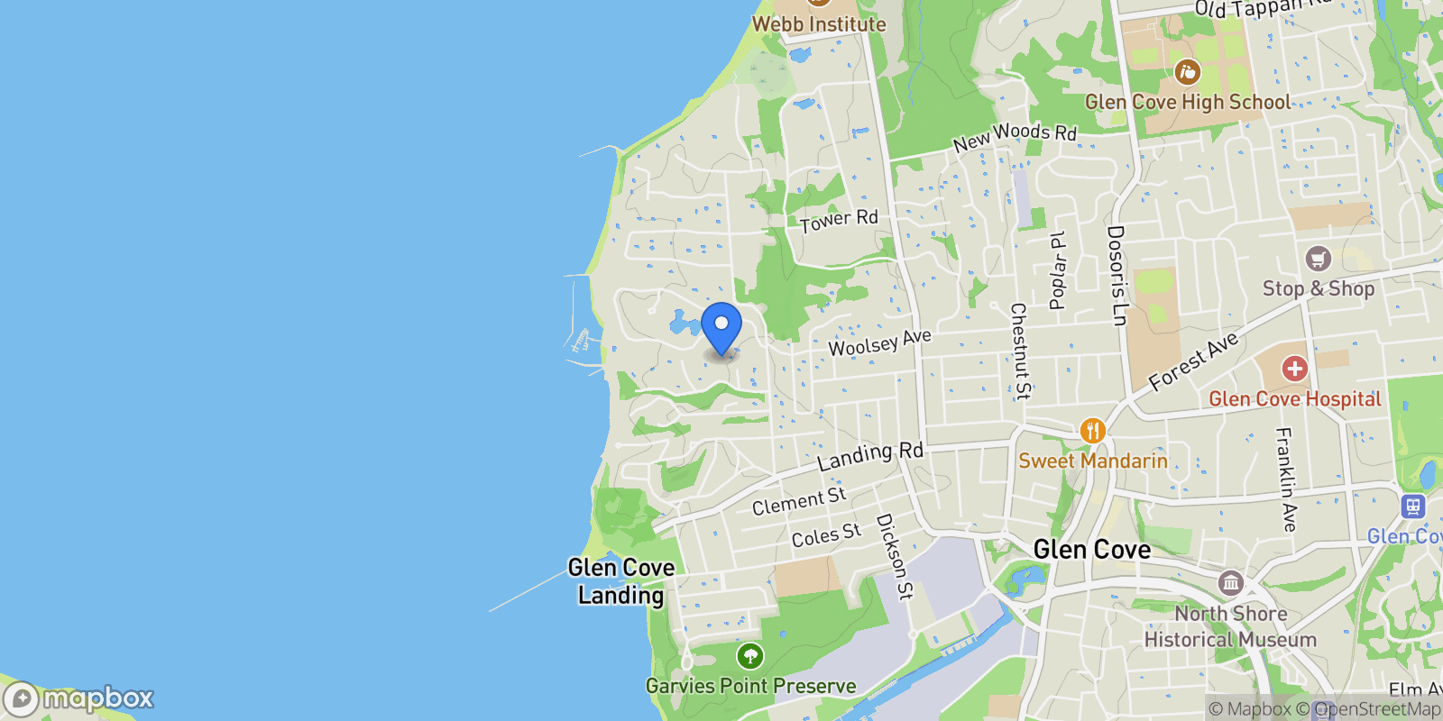 Map showing 2 Gail Terrace, Glen Cove, NY 11542, Glen Cove, New York, United States.