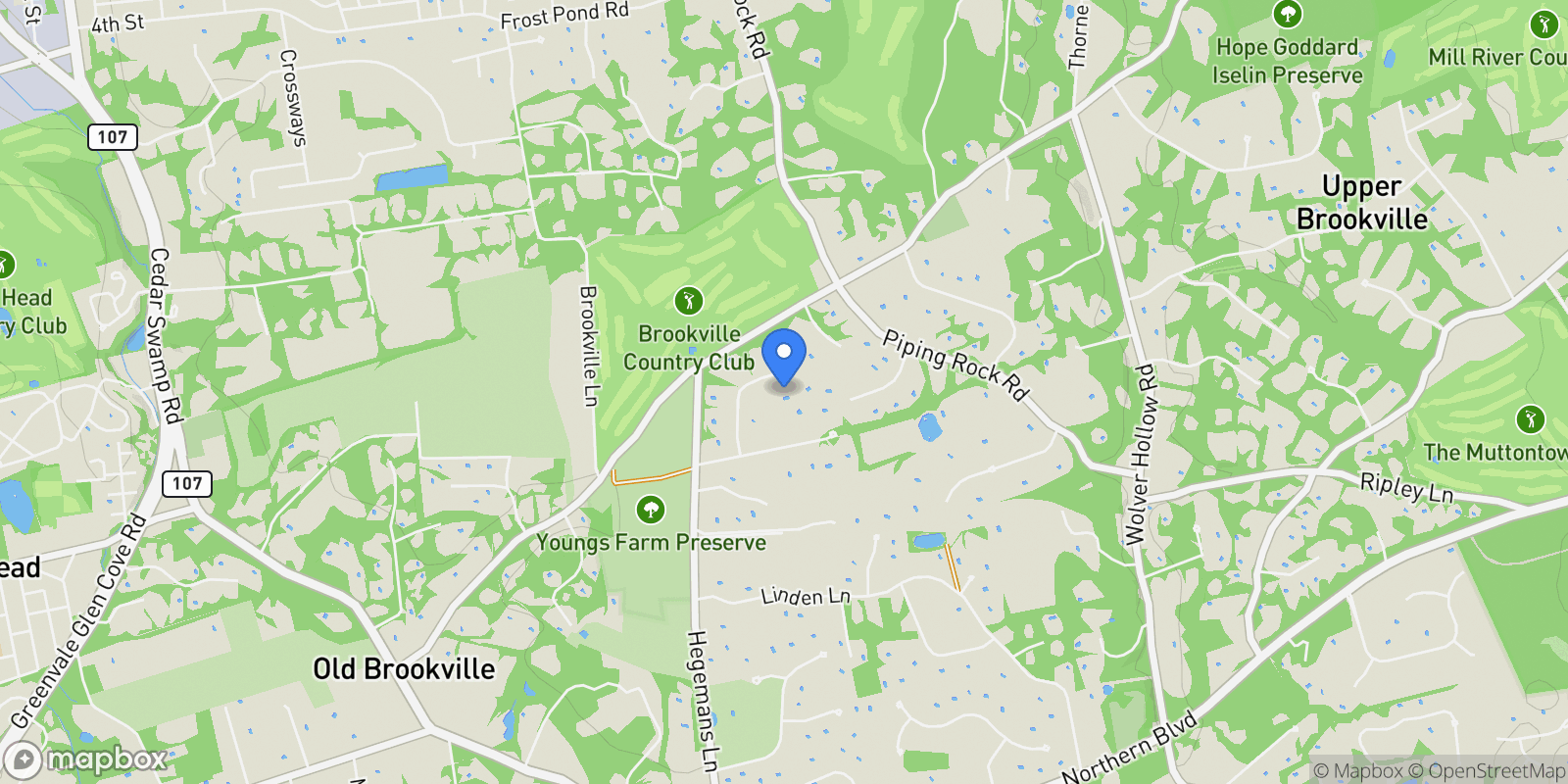 Map showing 19 Ridge Court , Old Brookville, NY 11545, Old Brookville, New York, United States.