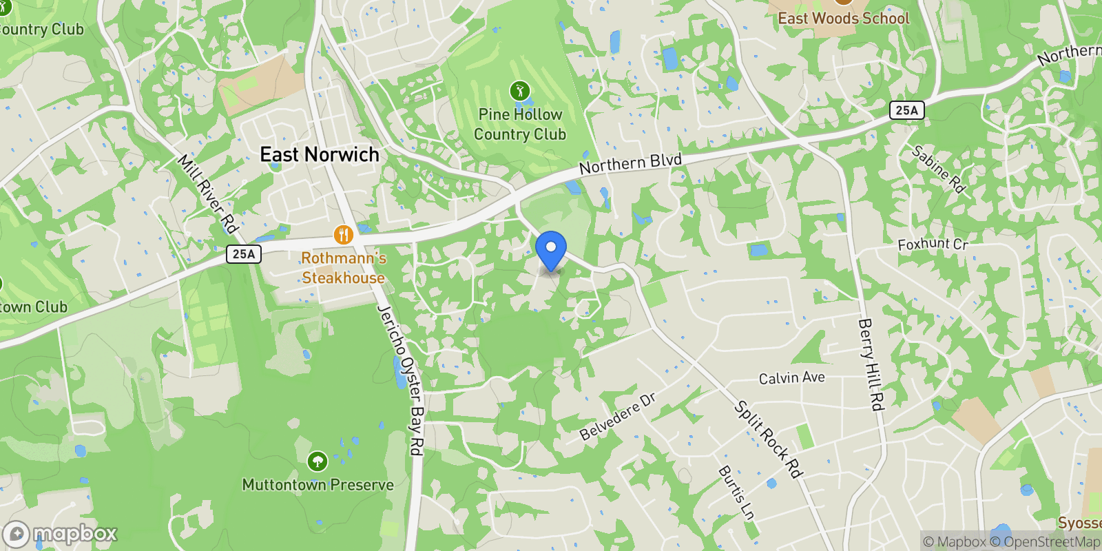 Map showing 527 Split Rock Road, Oyster Bay Cove, NY 11791, Syosset, New York, United States.