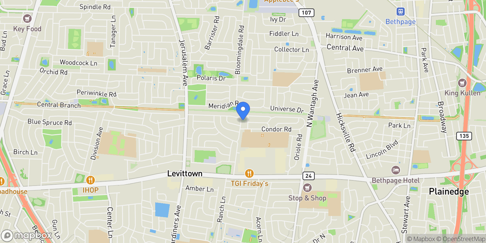 Map showing 7 Lowland Road, Levittown, NY 11756, Levittown, New York, United States.
