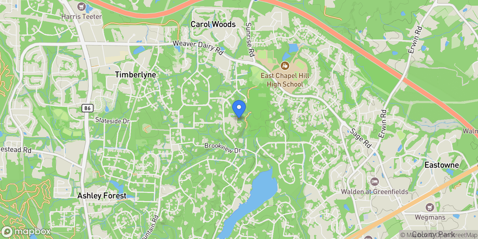 Map showing 812 Kenmore Road , Chapel Hill, NC 27514, Chapel Hill, North Carolina, United States.