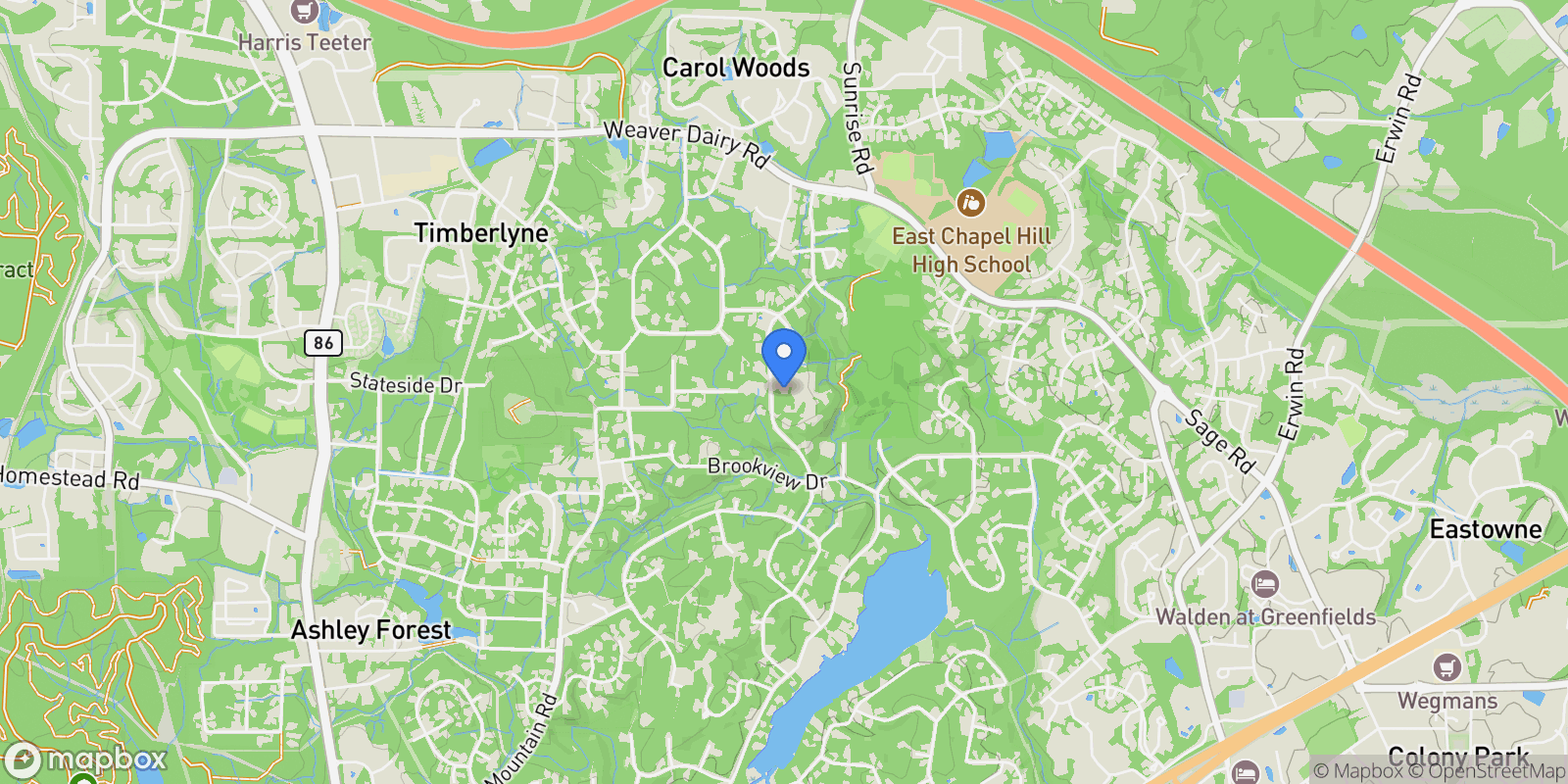 Map showing 820 Kenmore Road , Chapel Hill, NC 27514, Chapel Hill, North Carolina, United States.