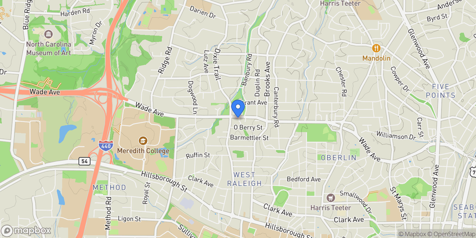 Map showing 810 Maple Berry Lane #104, Raleigh, NC 27607, Raleigh, North Carolina, United States.