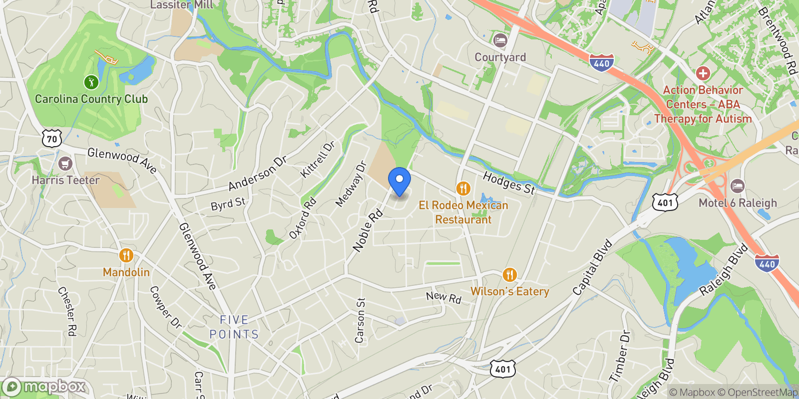 Map showing 757 Fallon Grove Way , Raleigh, NC 27608, Raleigh, North Carolina, United States.