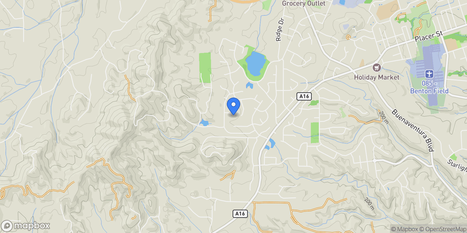 Map showing 4507 Shannon Place , Redding, CA 96001, Redding, California, United States.