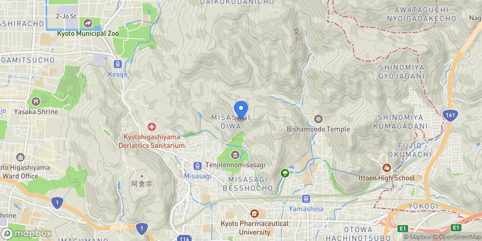 Map showing Kyoto, 26 607-8403, Kyoto, Kyoto, Japan.