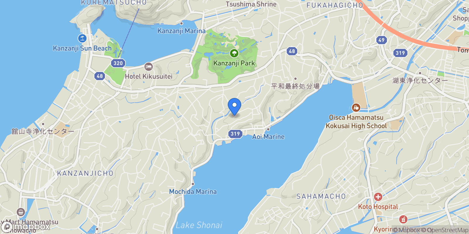 Map showing Hamamatsu City,Chuo Ward, 22 431-1203, Hamamatsu, Shizuoka, Japan.