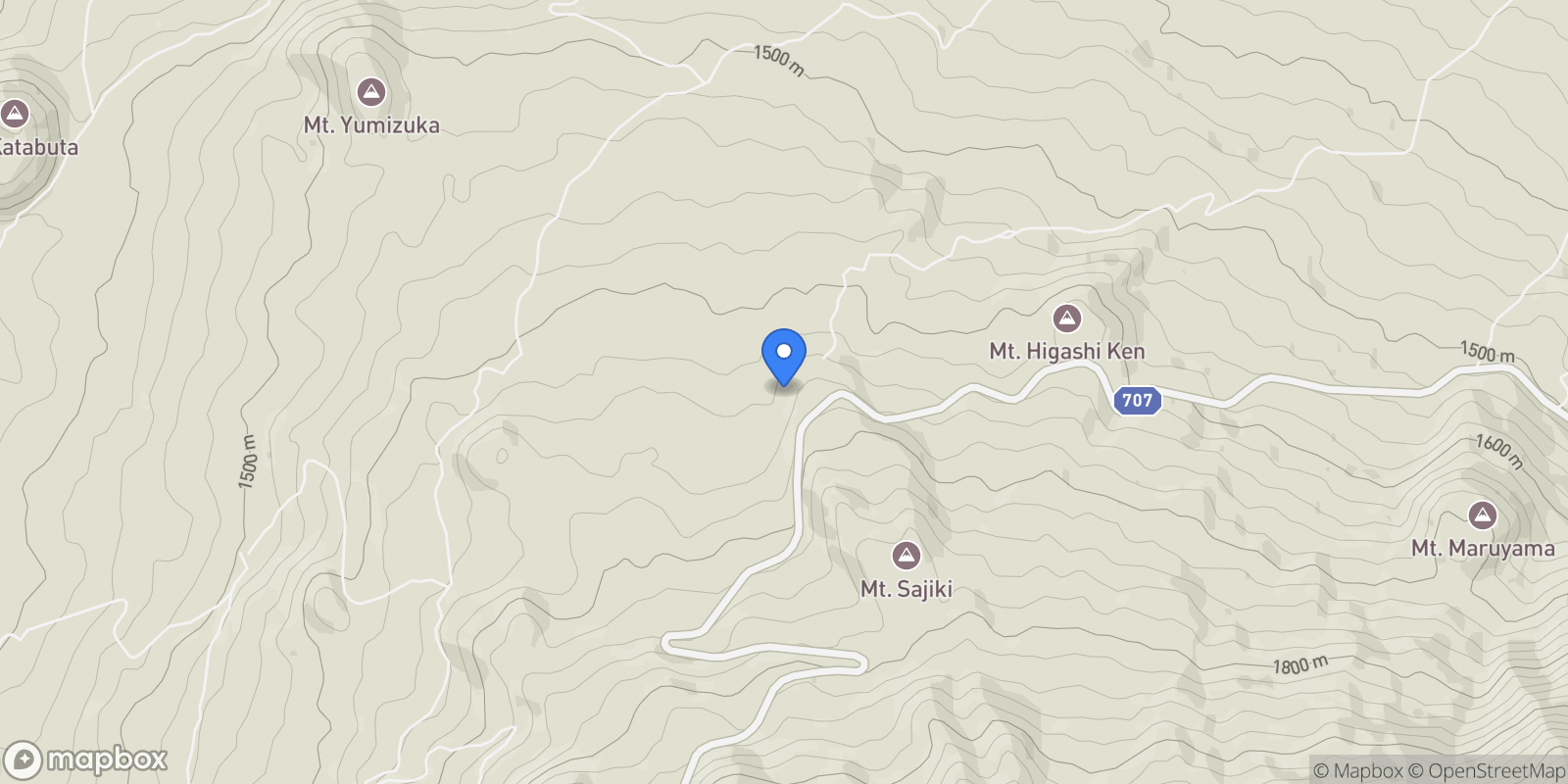 Map showing Minamitsuru-gun, 19 401-0320, Narusawa, Yamanashi, Japan.