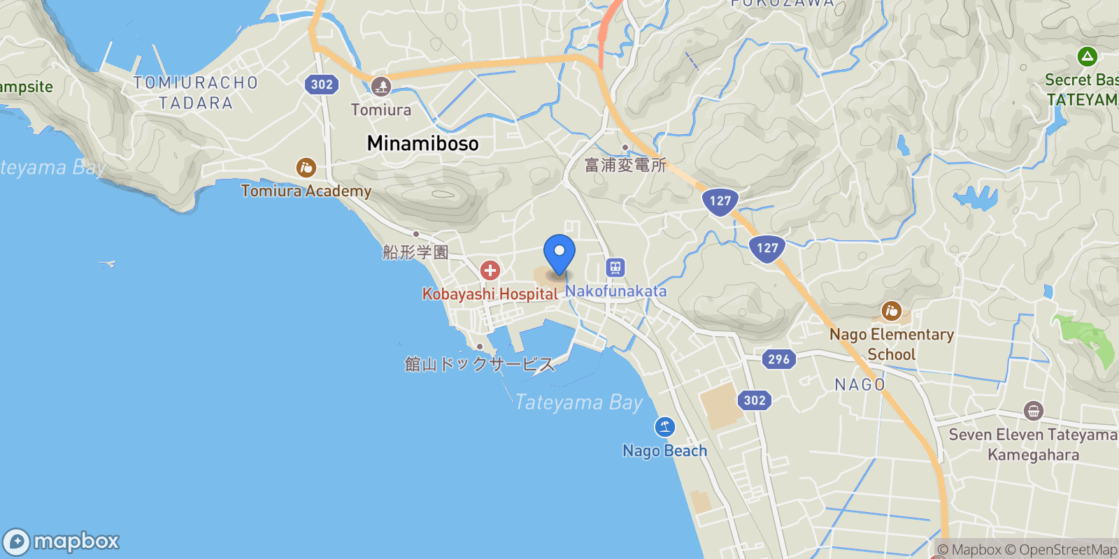 Map showing Tateyama-shi, 12, Tateyama, Chiba, Japan.