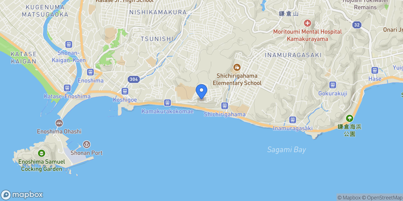 Map showing Kamakura, 14 248-0026, Kamakura, Kanagawa, Japan.