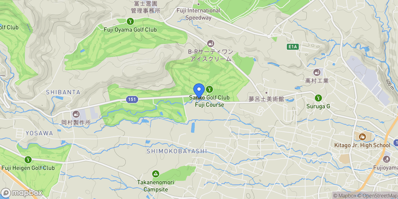 Map showing Suntou District,Oyamachou, 22 410-1326, Oyama, Shizuoka, Japan.