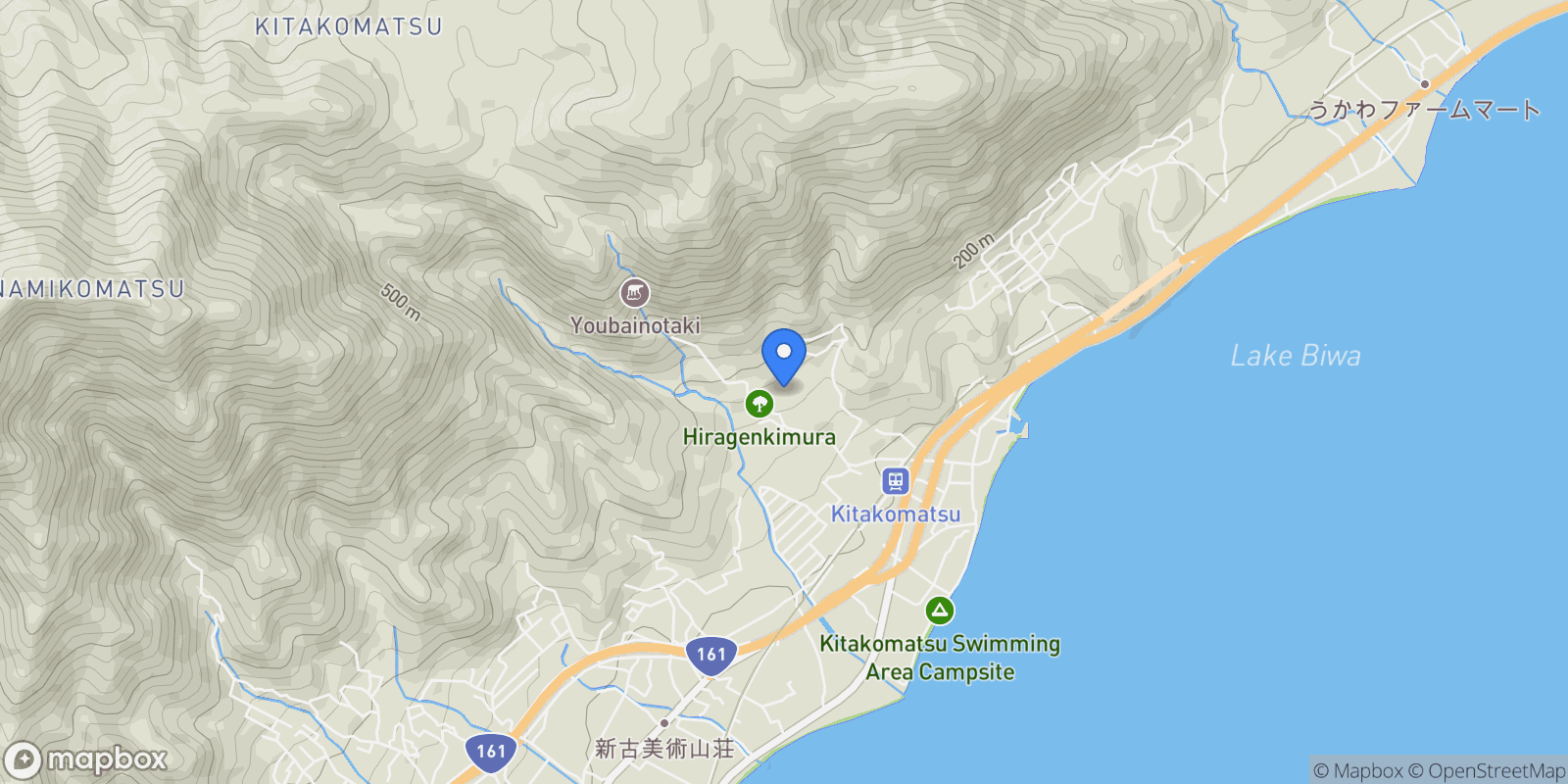 Map showing Otsu, 25 520-0501, Otsu, Shiga, Japan.