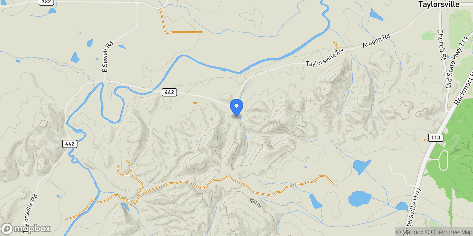 Map showing Aragon, Georgia, United States.