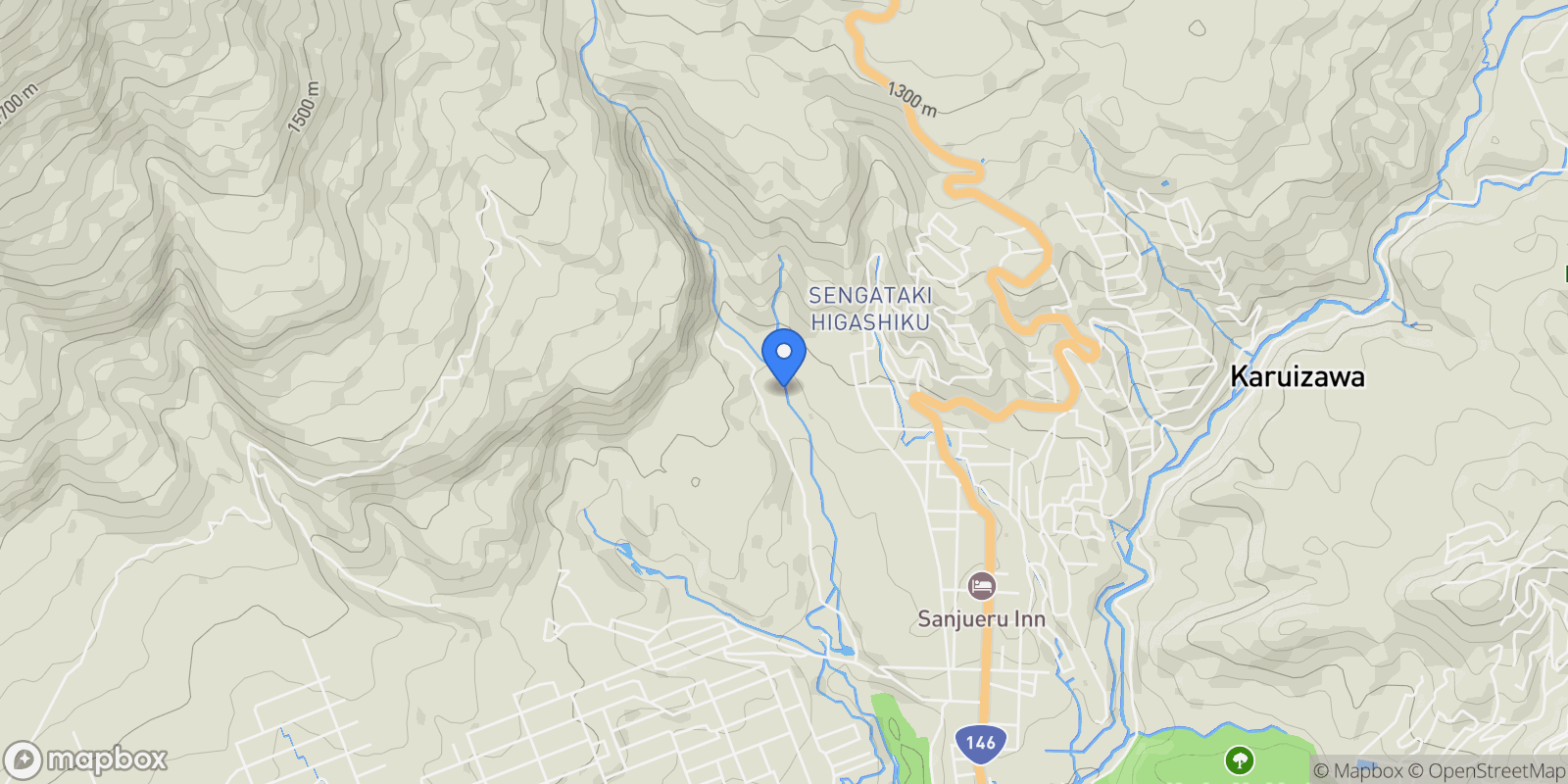 Map showing Karuizawa-cho, 20 389-0111, Karuizawa, Nagano, Japan.