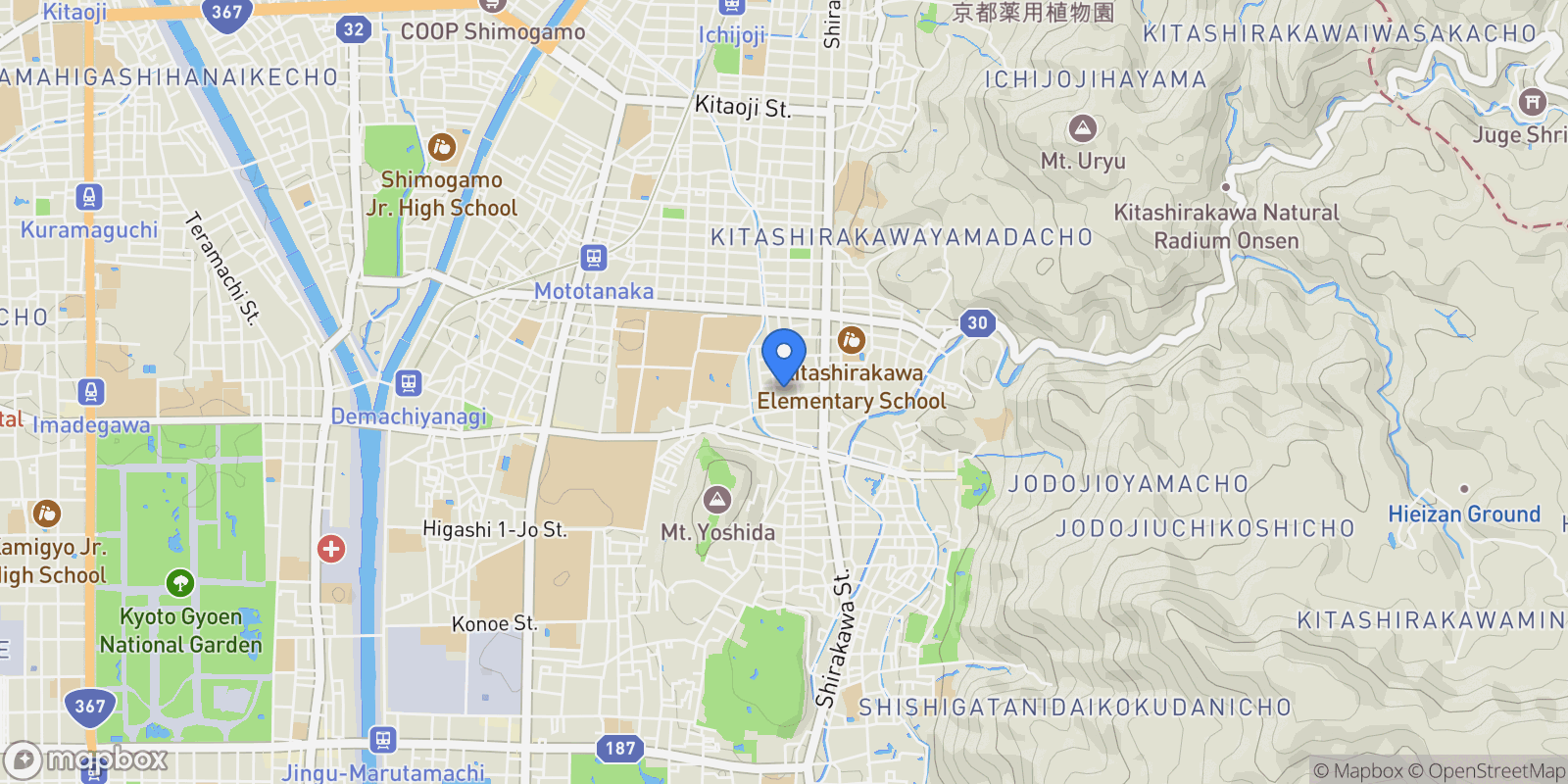 Map showing Kyoto, 26 606-8265, Kyoto, Kyoto, Japan.