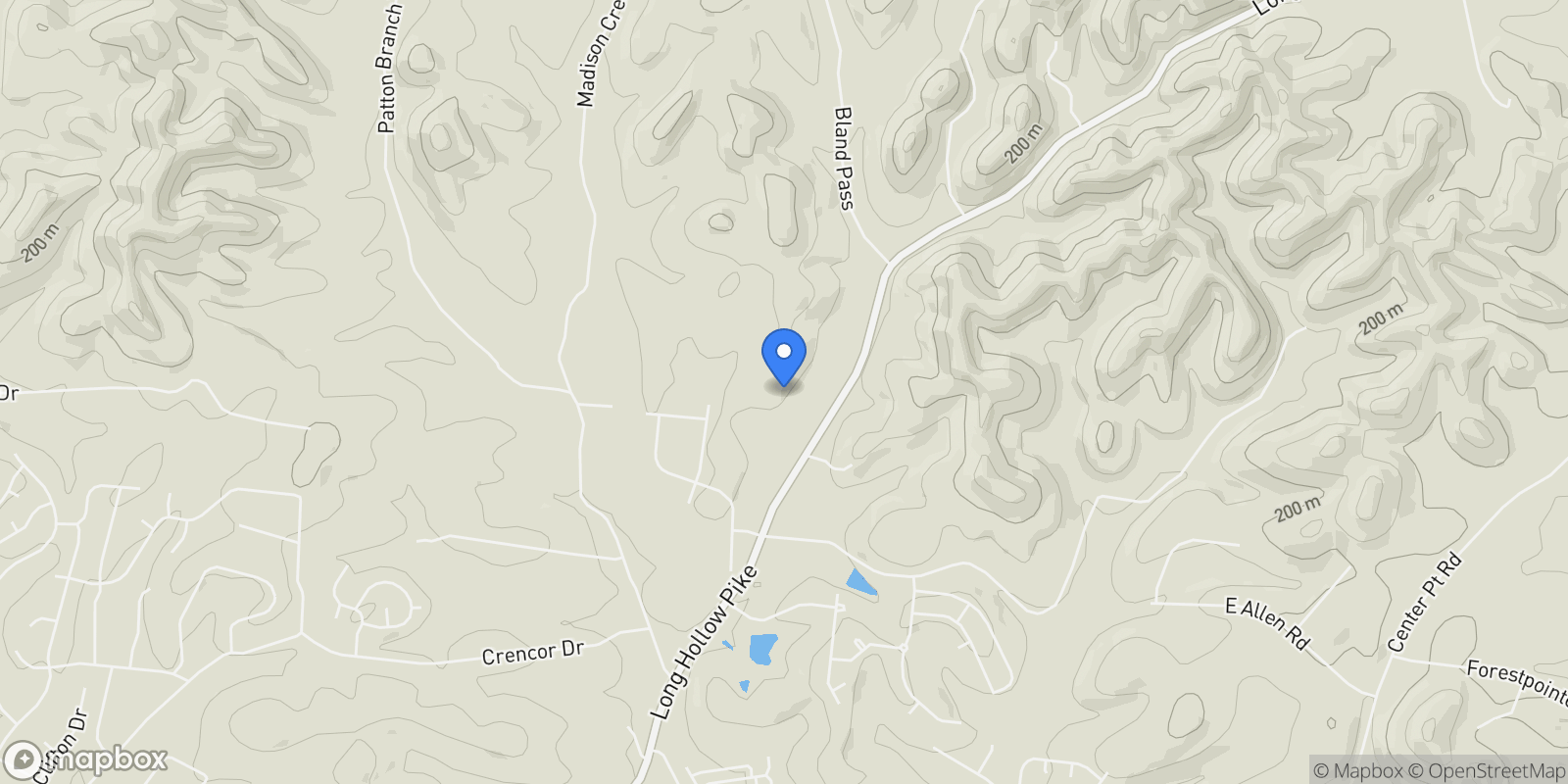Map showing 4404A Long Hollow Pike , Goodlettsville, TN 37072, Goodlettsville, Tennessee, United States.