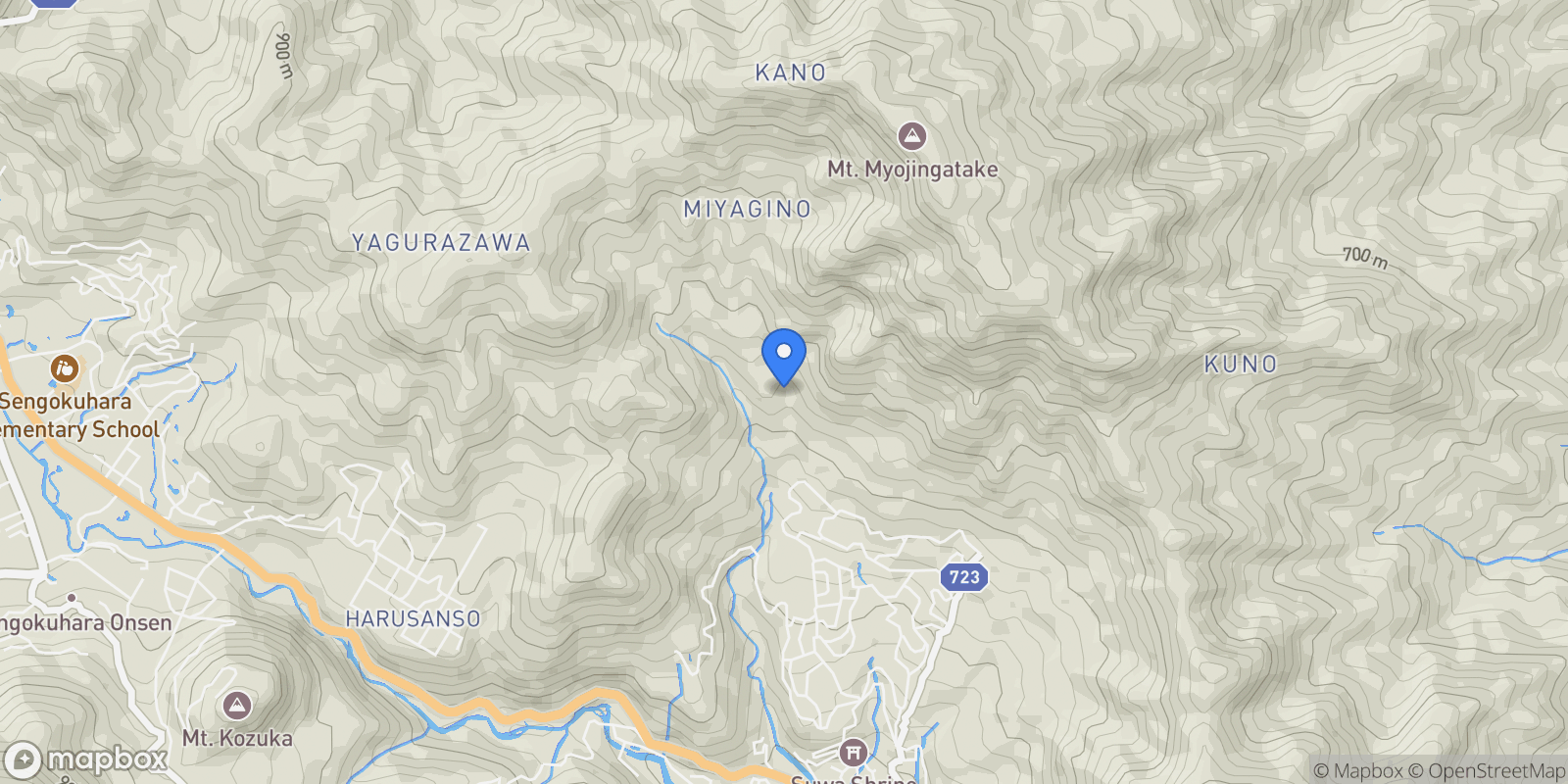 Map showing Hakone, 14 250-0401, Hakone, Kanagawa, Japan.