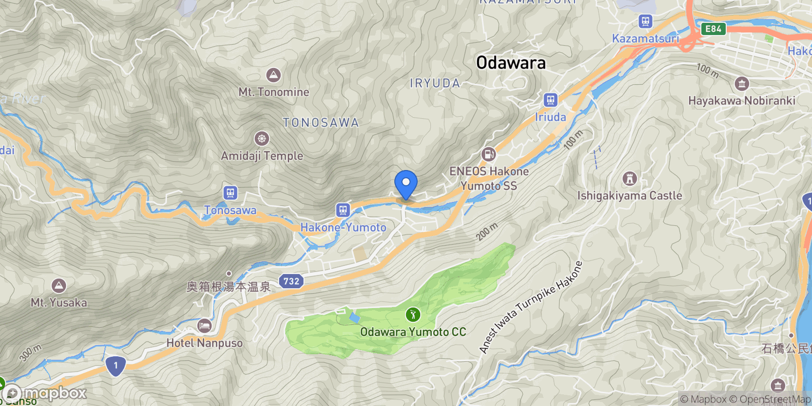 Map showing Hakone, 14, Hakone, Kanagawa, Japan.