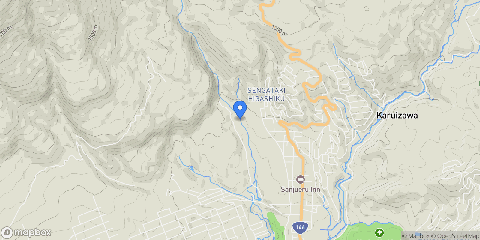 Map showing Karuizawa, 14 389-0111, Karuizawa, Nagano, Japan.