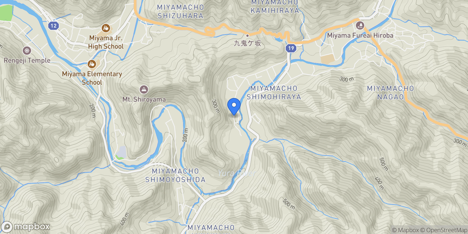 Map showing Nantan City, 26, Nantan, Kyoto, Japan.