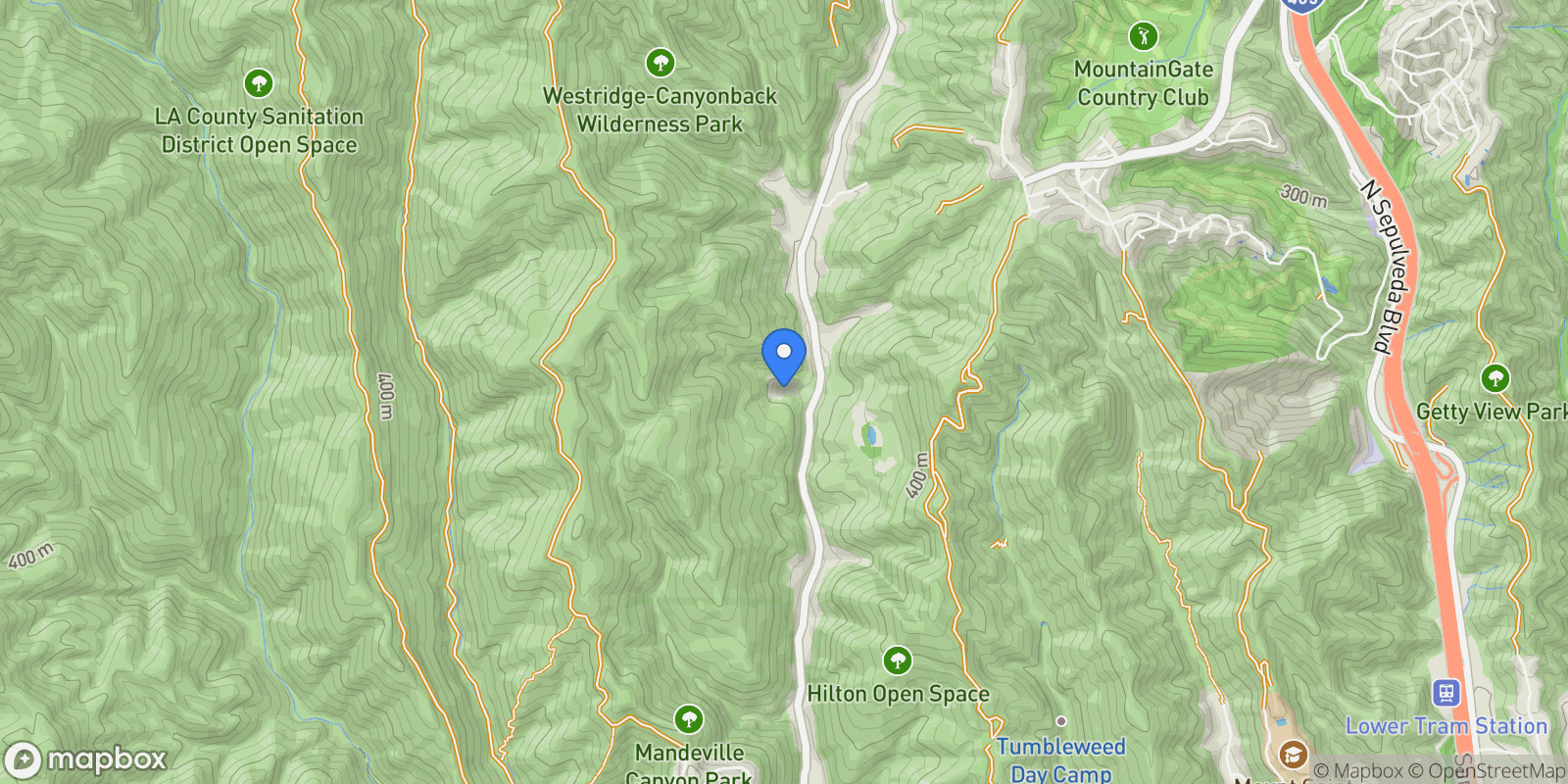 Map showing 3099 Mandeville Canyon Road, Los Angeles, California, United States.