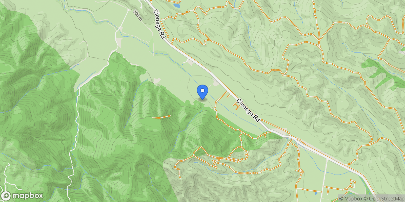 Map showing 13160 Cienega Road, Hollister, California, United States.