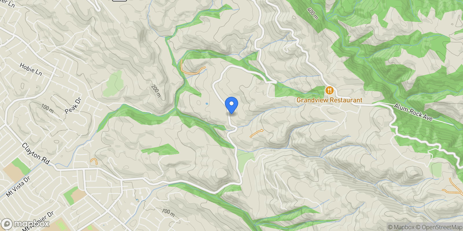 Map showing 12880 Clayton Road, San Jose, California, United States.
