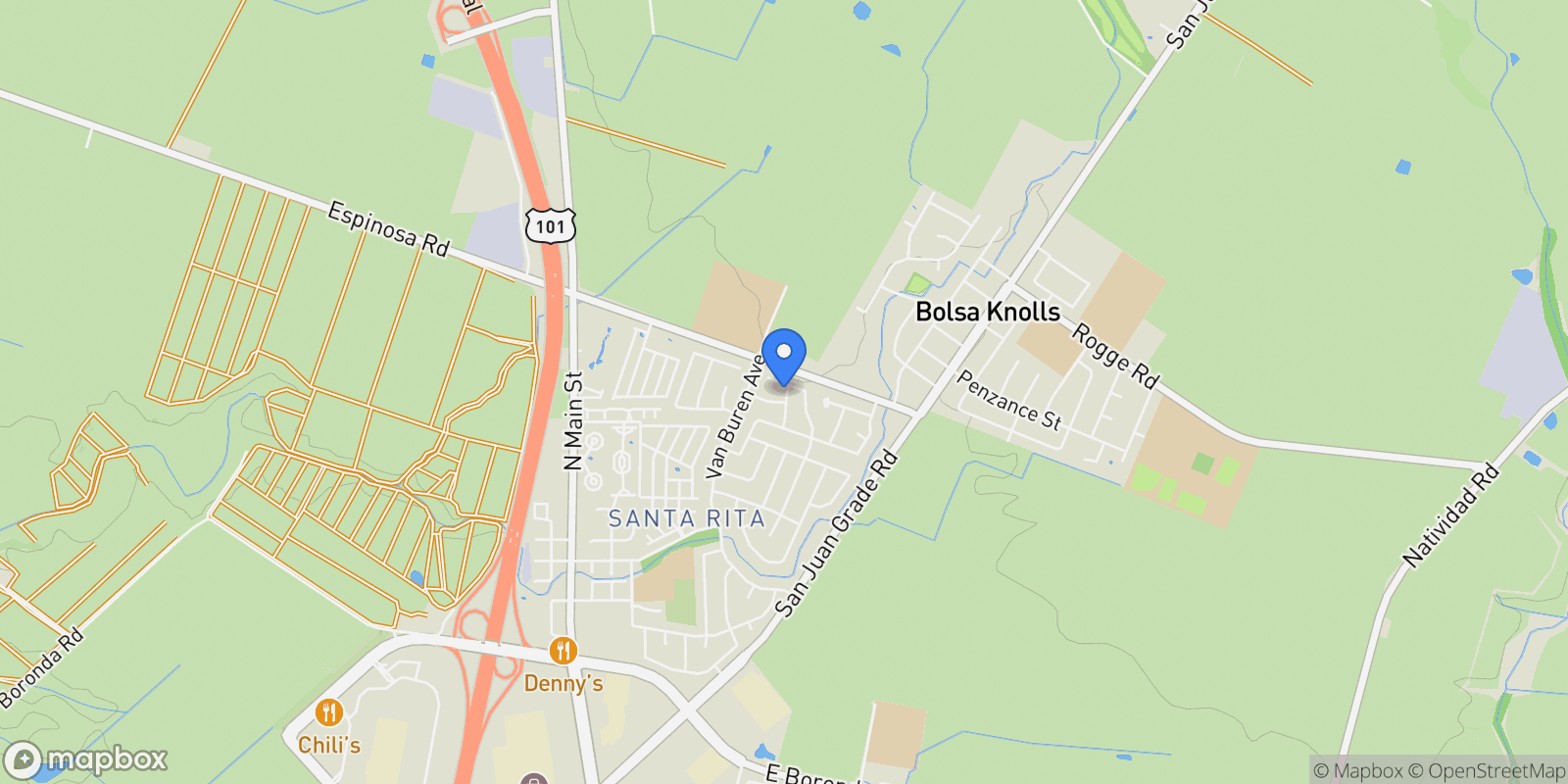 Map showing 12932 Truman Street Street, Salinas, CA 93906, Salinas, California, United States.