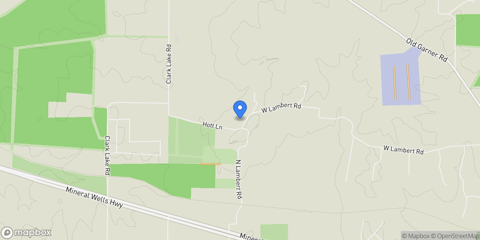 Map showing 3696 W Lambert Road, Weatherford, Texas, United States.