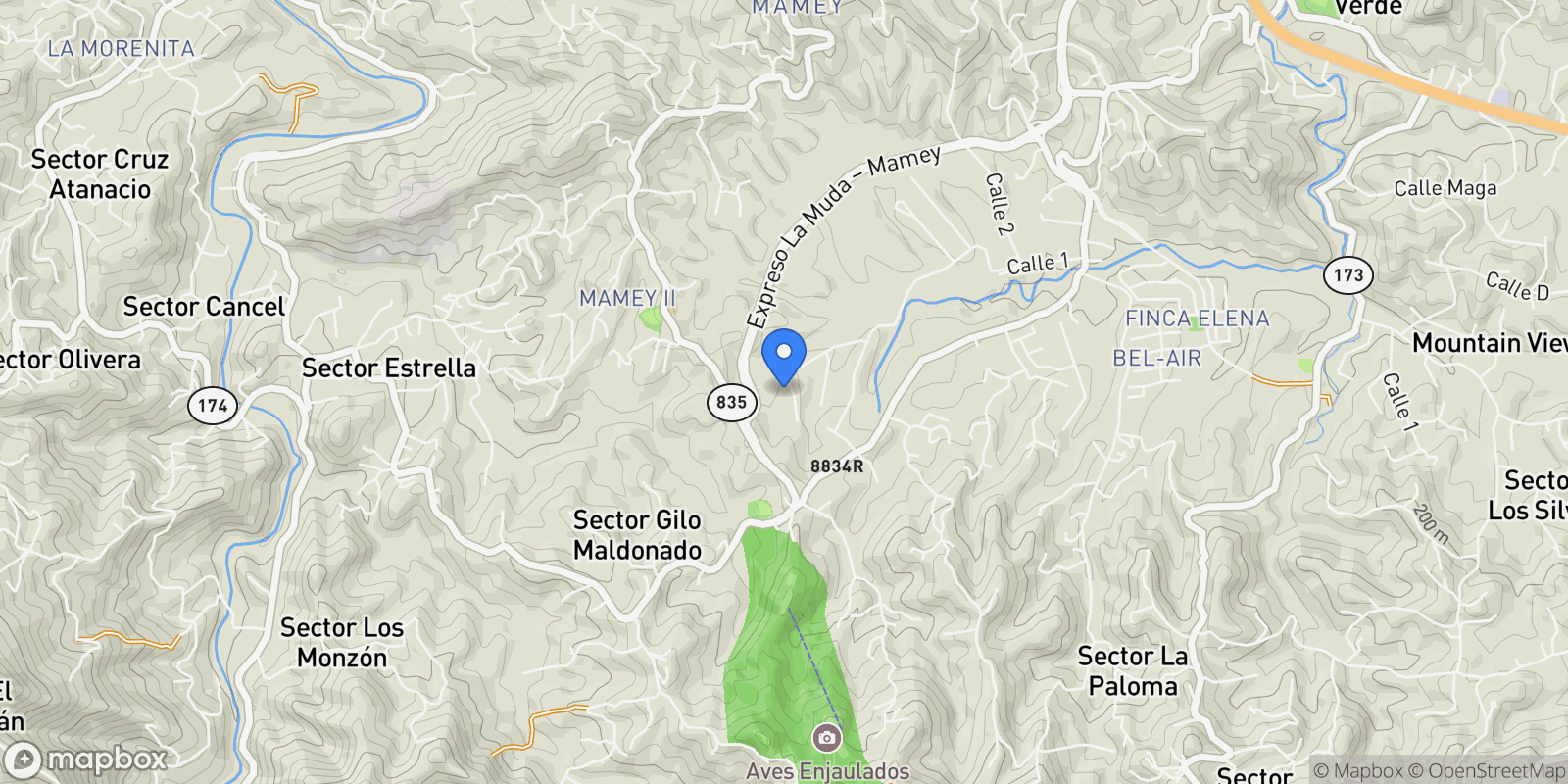 Map showing Lot C42-43 Valle Escondido, Guaynabo, 00971, Guaynabo, Guaynabo, Puerto Rico.