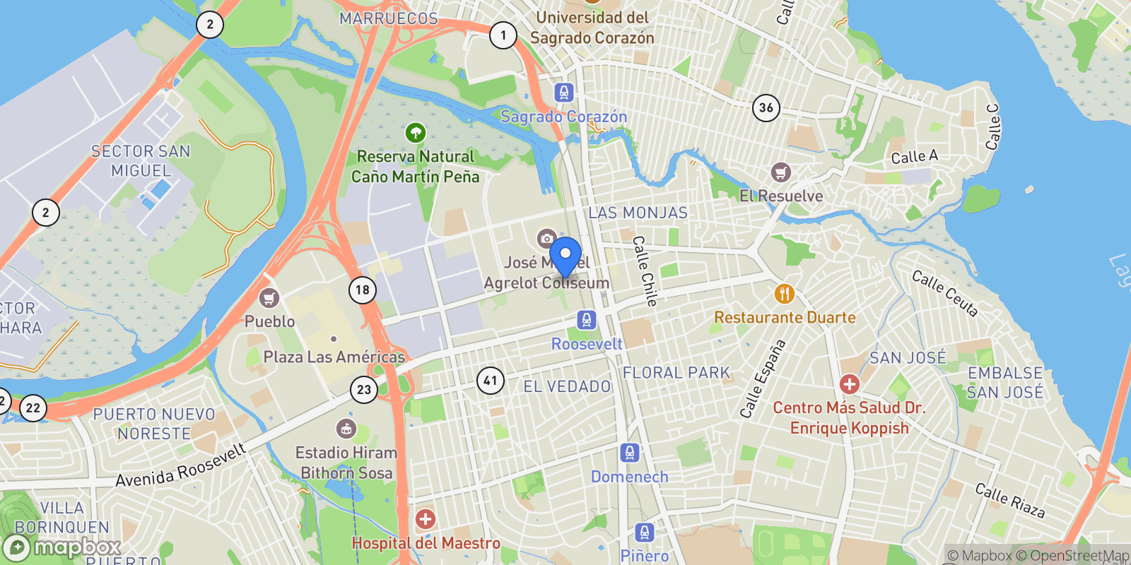 Map showing 120 Carlos F. Chardon St., Apt. 1804S, San Juan, 00918, San Juan, San Juan, Puerto Rico.
