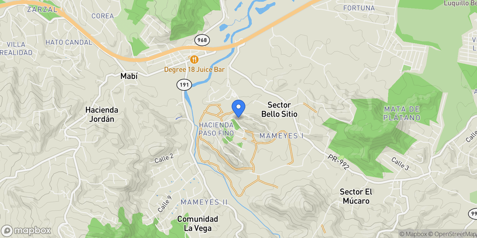 Map showing Lot 6, Carr. 995 KM 0.35, Luquillo, 00773, Luquillo, Luquillo, Puerto Rico.