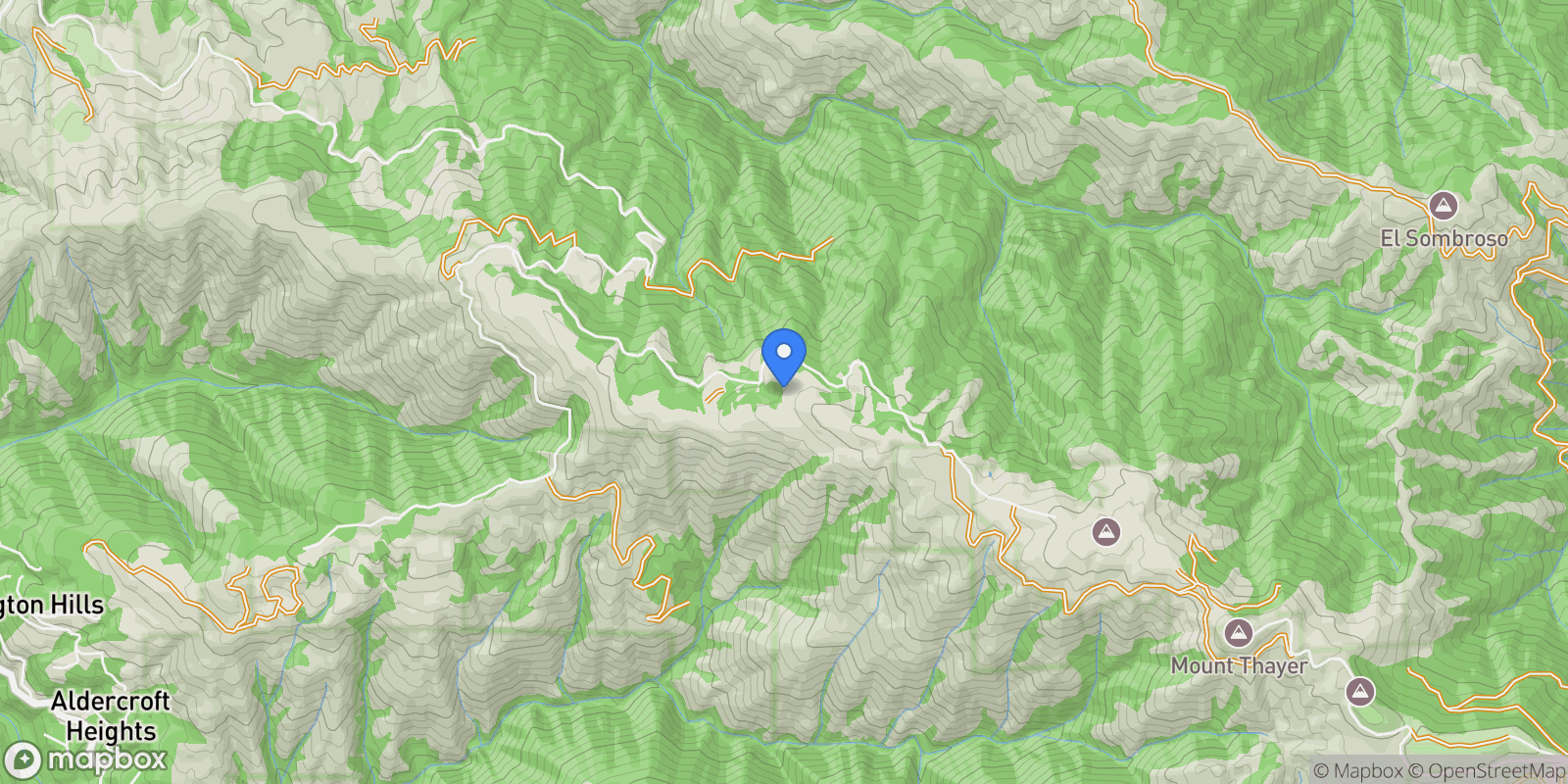 Map showing 16420 Soda Springs Road, Los Gatos, California, United States.