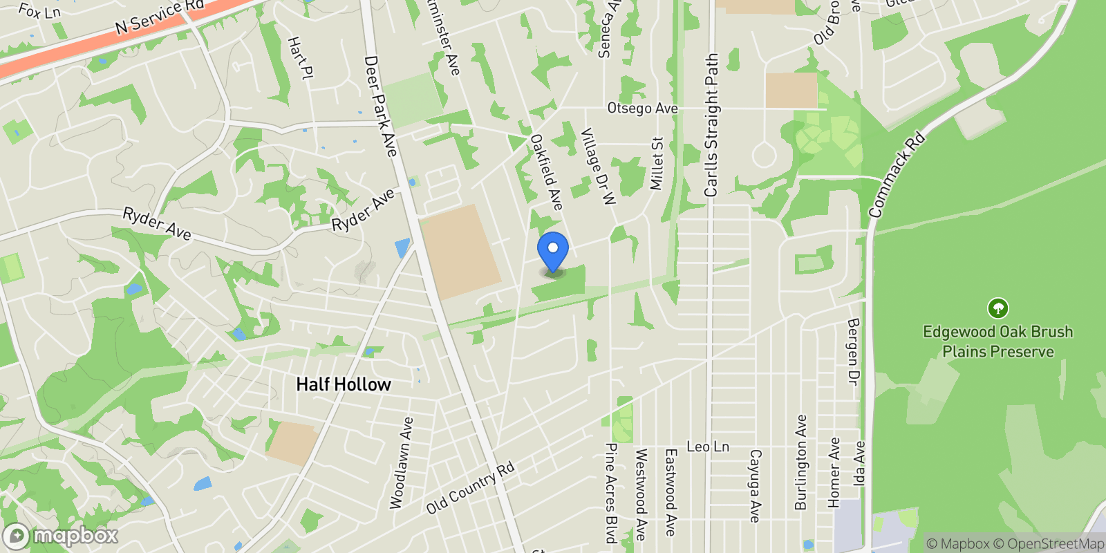 Map showing Lot 2 1003 Baldwin Path, Deer Park, New York, United States.