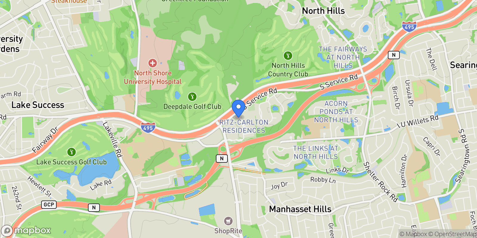 Map showing 6000 Royal Court, #6012, Manhasset, New York, United States.