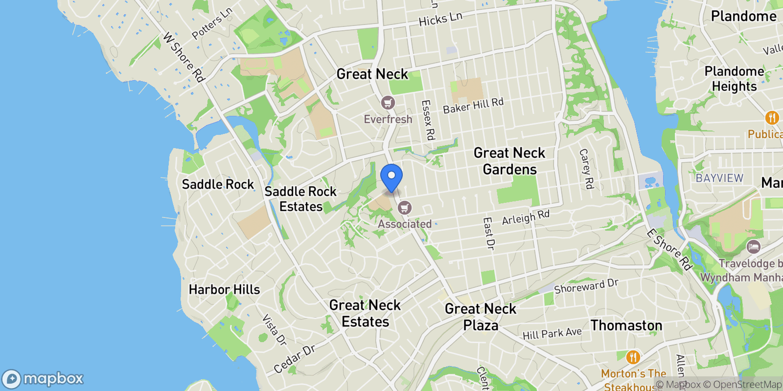 Map showing 218 Middle Neck Road, #302, Great Neck, New York, United States.
