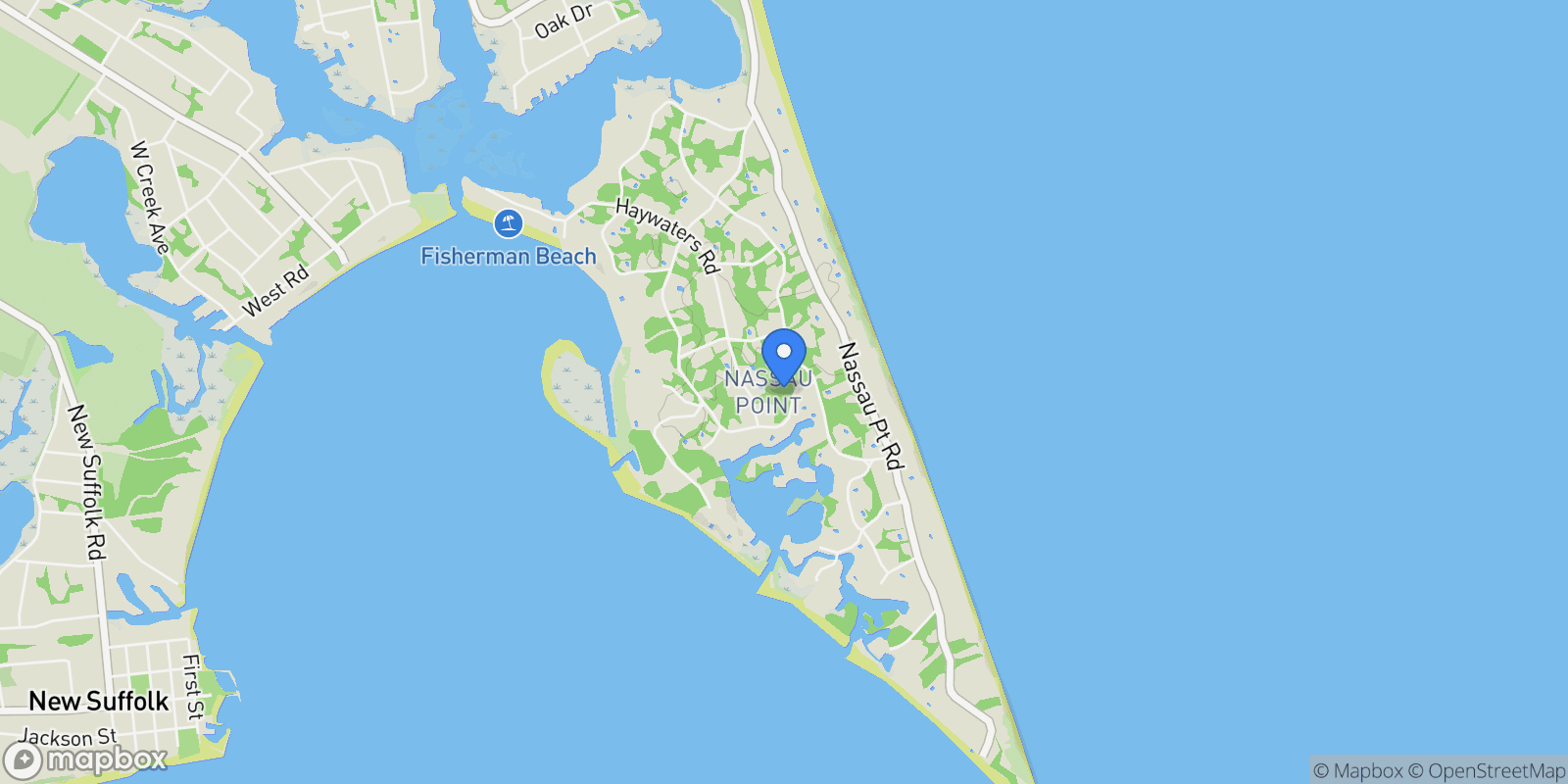 Map showing 3360 Wunneweta Road, Cutchogue, New York, United States.