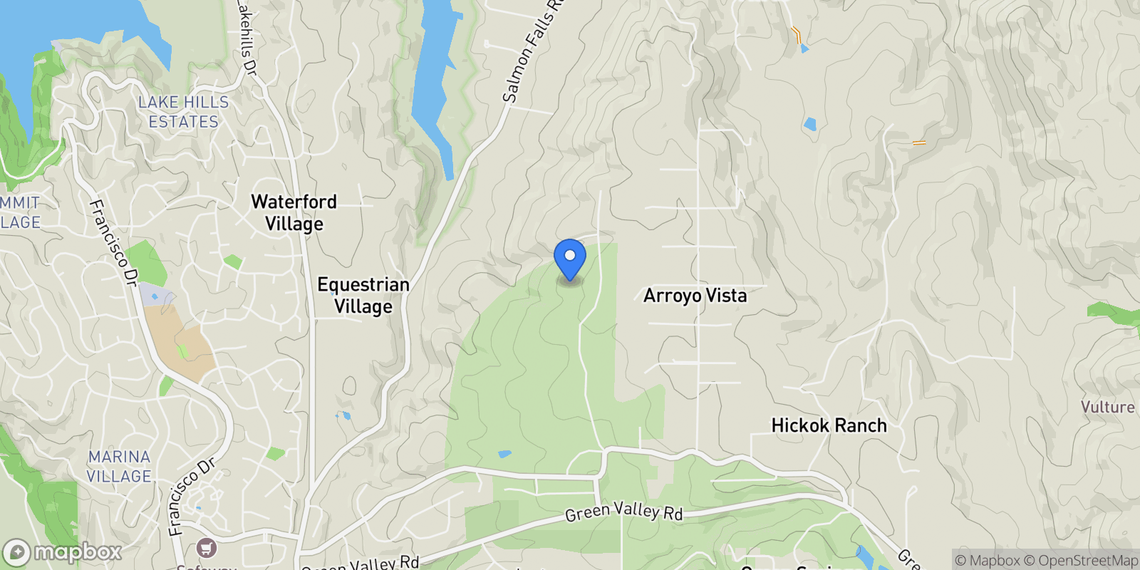 Map showing 8033 Rancho Cerros Drive , El Dorado Hills, CA 95762, El Dorado Hills, California, United States.