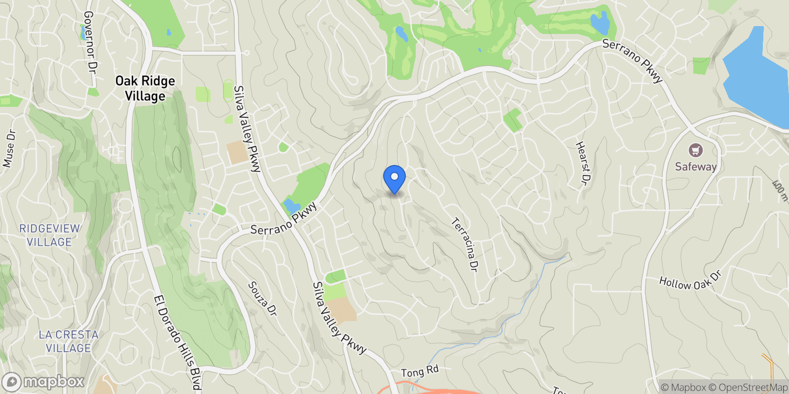 Map showing 1182 Terracina Drive , El Dorado Hills, CA 95762, El Dorado Hills, California, United States.