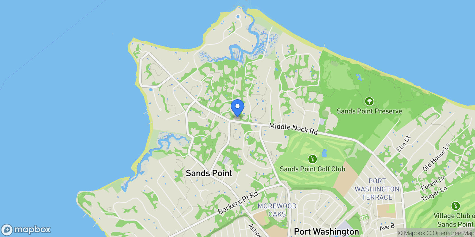 Map showing 169 Middle Neck Road, Port Washington, New York, United States.