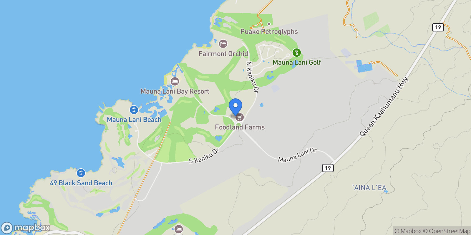 Map showing 68-1025 Kaniku Dr Unit# 613, Kamuela, HI 96743, Waimea, Hawaii, United States.
