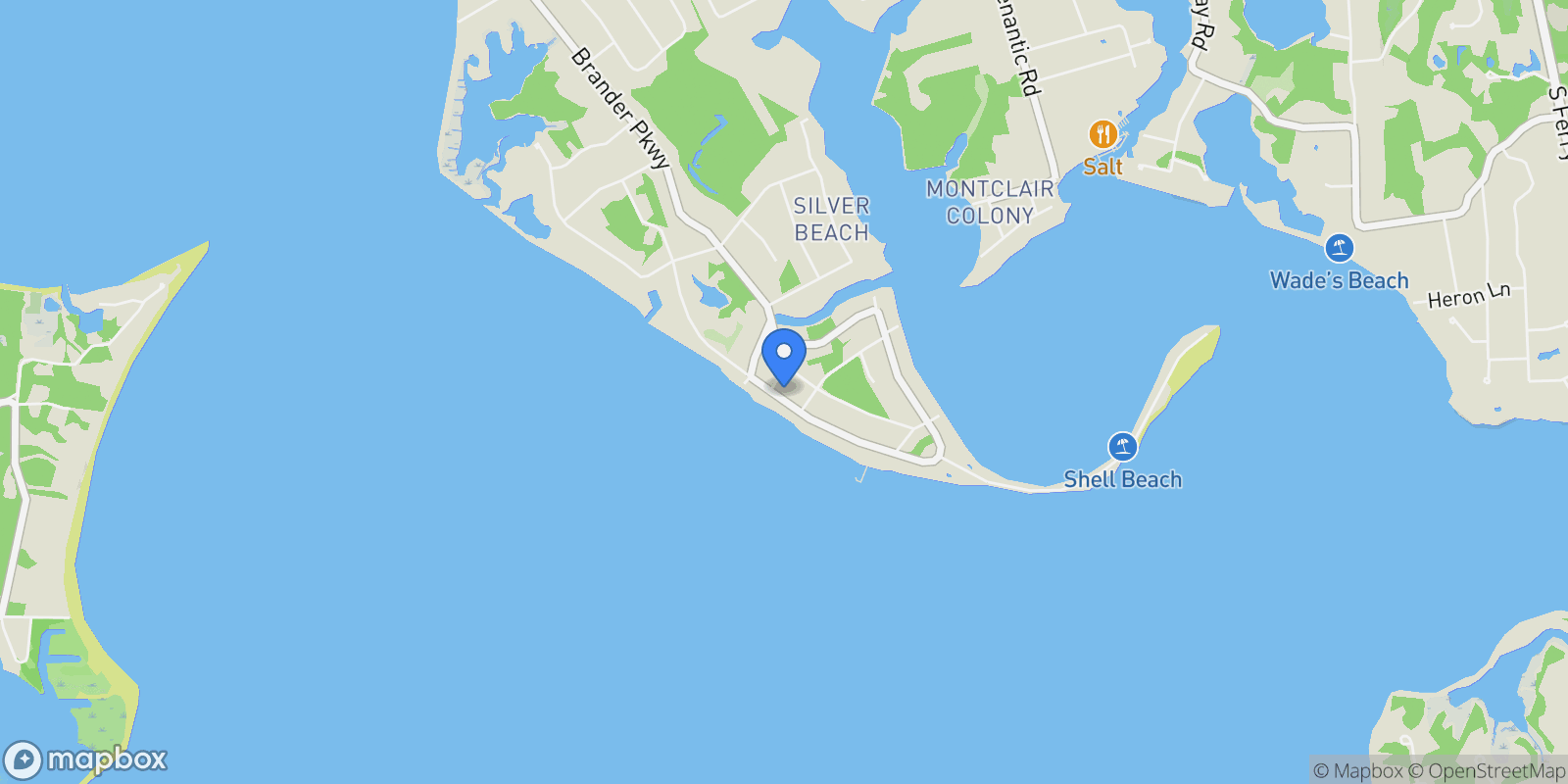 Map showing 55 Peconic Avenue, Shelter Island Heights, New York, United States.