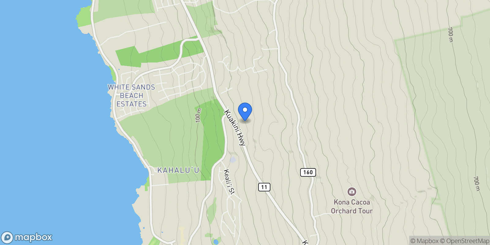 Map showing 78-6781 Walua Road , Kailua-Kona, HI 96740, Kailua-Kona, Hawaii, United States.