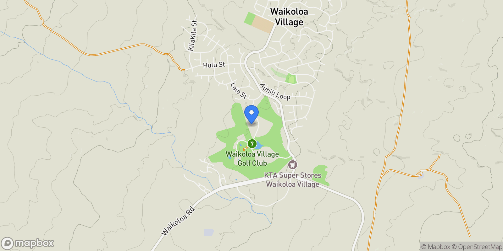 Map showing 68-3840 Lua Kula St Unit# H100, Waikoloa, HI 96738, Waikoloa Village, Hawaii, United States.